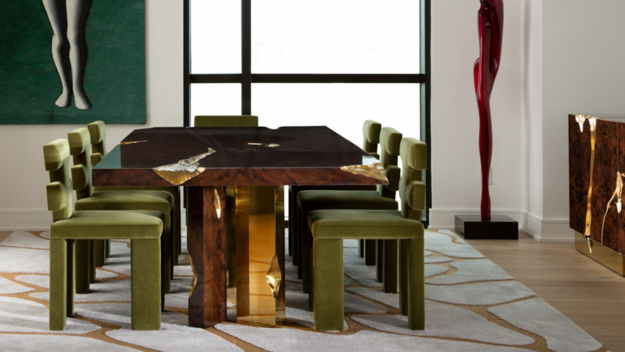 Conheça a mesa de jantar moderna Empire para encontros glamorosos! Conheça a mesa de jantar moderna Empire para encontros glamorosos!