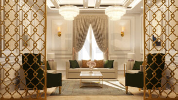 Salas de estar de luxo modernas para o estilo de vida de Dubai