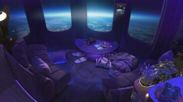 Mimosa está no limite do espaço?  Dê uma olhada no lounge espacial “primeiro do mundo”.