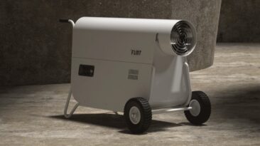 Este aquecedor ecologicamente correto usa criteriosamente óleo de cozinha para manter o calor dentro de casa
