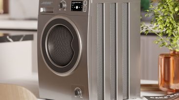 O alto-falante portátil Bose Sound Spin está disfarçado como uma máquina de lavar em miniatura com carregamento frontal