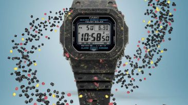 G-SHOCK G5600BG-1 é feito de resina reciclada proveniente de resíduos na produção de relógios Casio