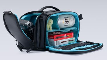 A Ultimate Sling Bag para fotógrafos permite transportar câmeras, drones e qualquer outro equipamento